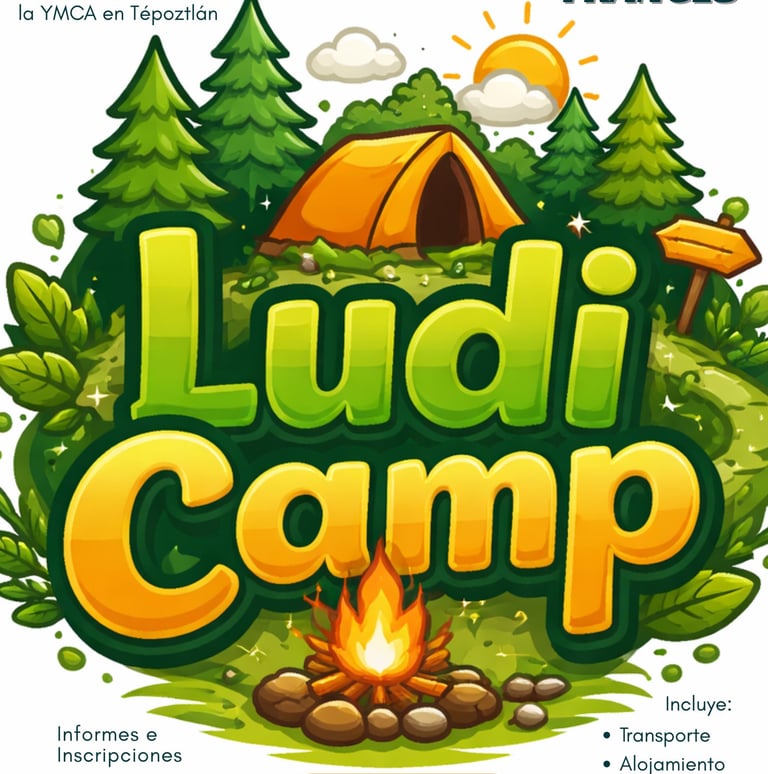 Logo de Ludi Camp un campamento con inmersión en francés