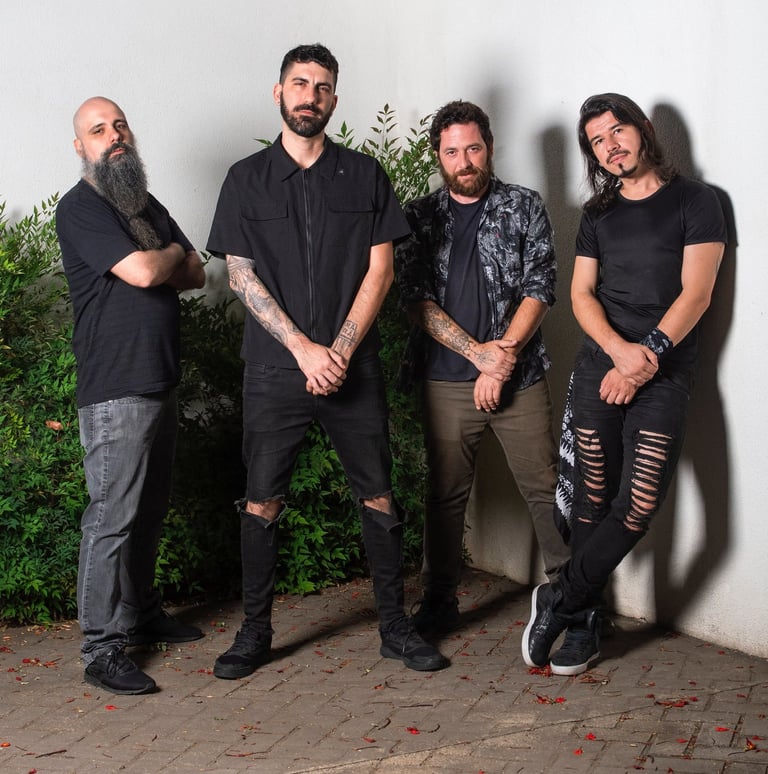 a group of men standing next to each other