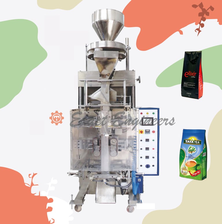 Quad Collar Type Pouch Packing Machine | Standing Pouch packing mahine