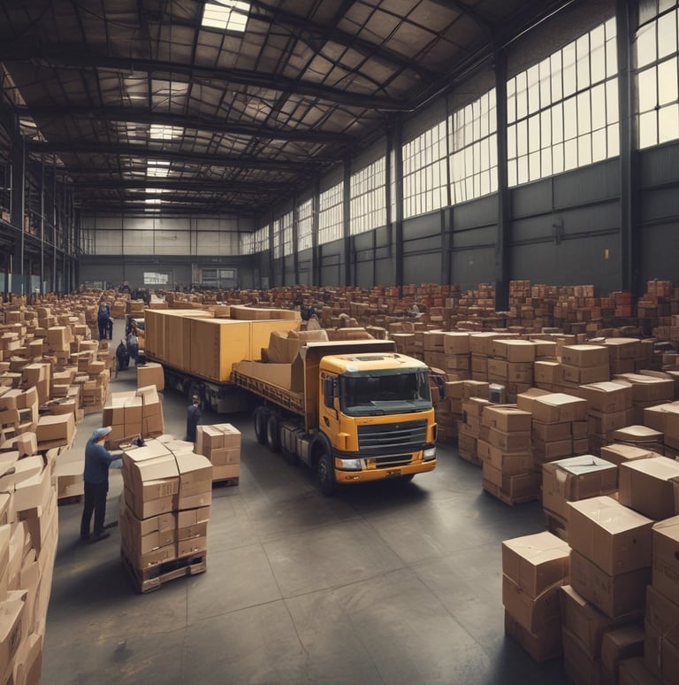 A clean, modern workspace with a laptop, notebook, and coffee cup, symbolizing creativity and focus.