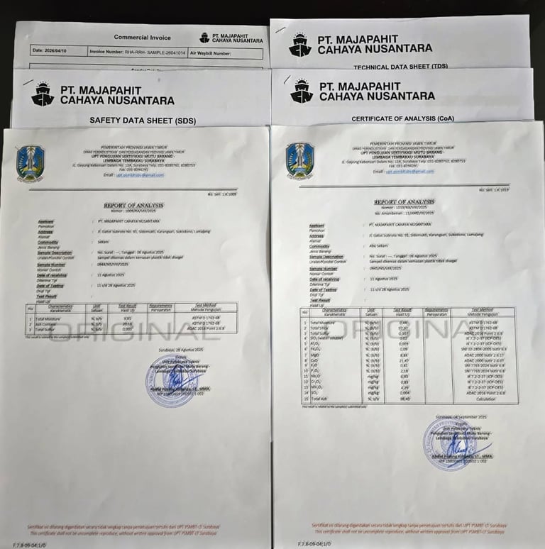 documentation support and coa related information is available