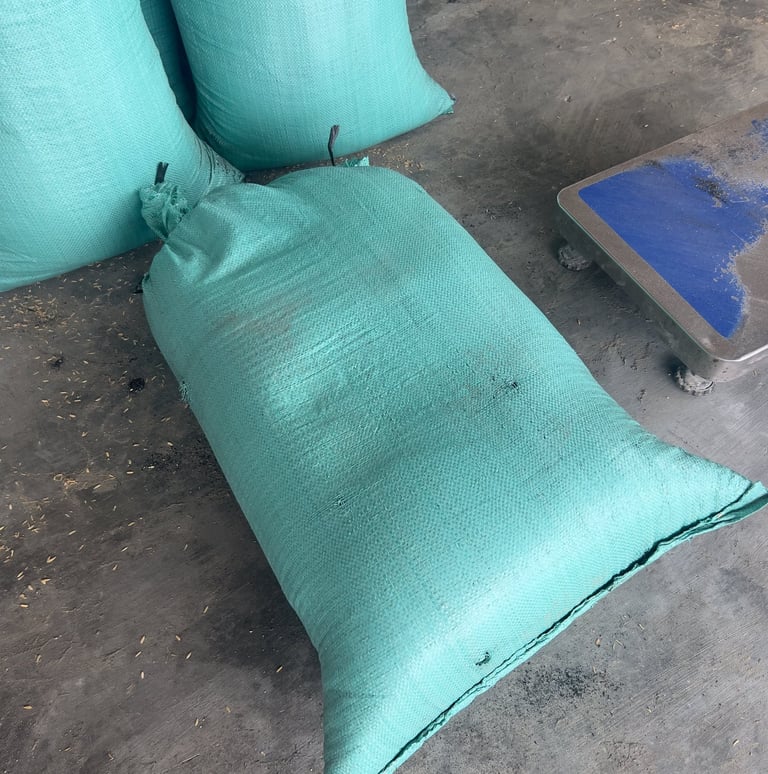 bagged rice husk ash for silica related application
