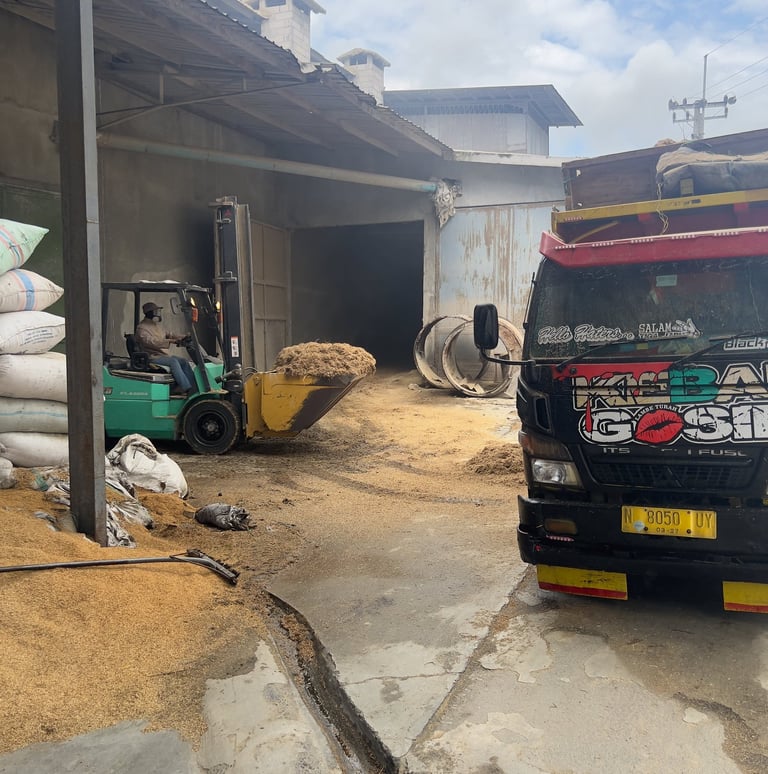 Documentation and packaging support for rice husk product inquiries