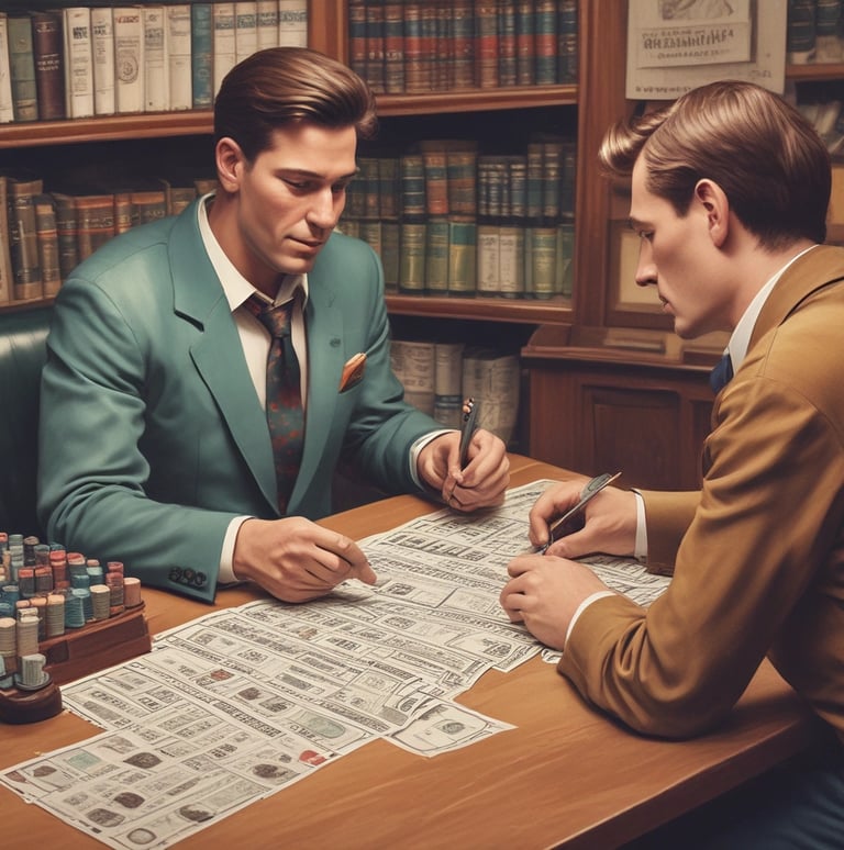 A calm, focused person reviewing betting performance charts in a modern office.