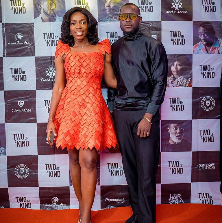 Melvin Dain With Director Shirley Frimpong Manso