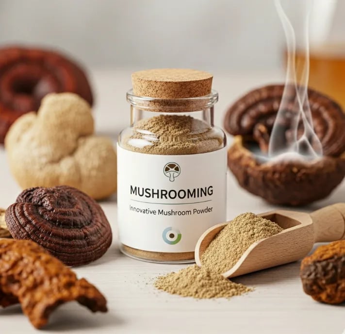 From farm to blend, our mushroom powder is pure, potent, and sustainable mushrooming