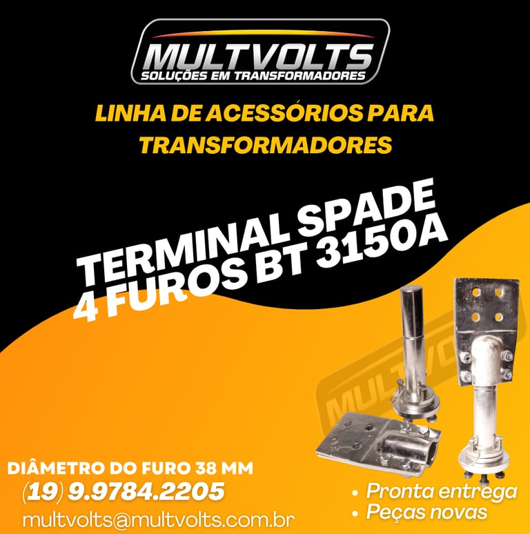 Terminal Spade 4 Furos BT 3150 A.