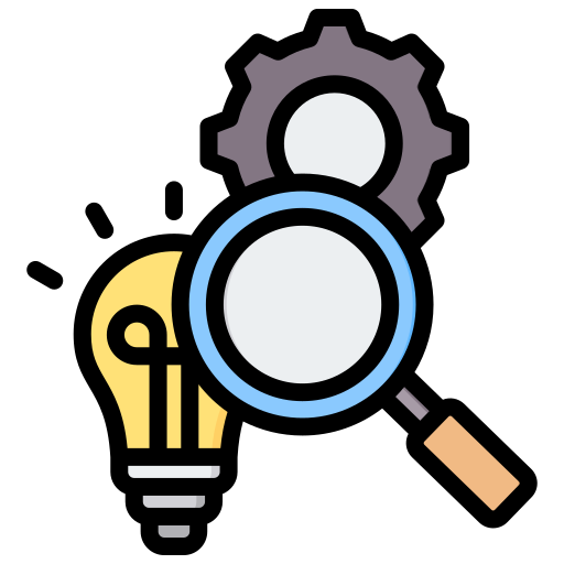 a magnifying magnifying magnifying a light bulb with a mag