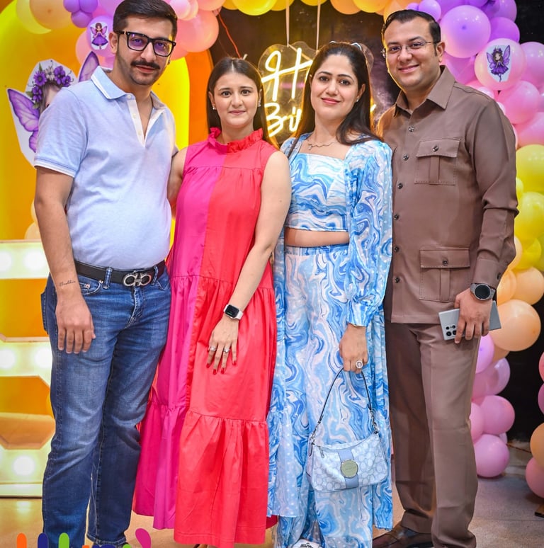 Family Gathering in Kids Birthday Celebration at Wupi Trampoline Park