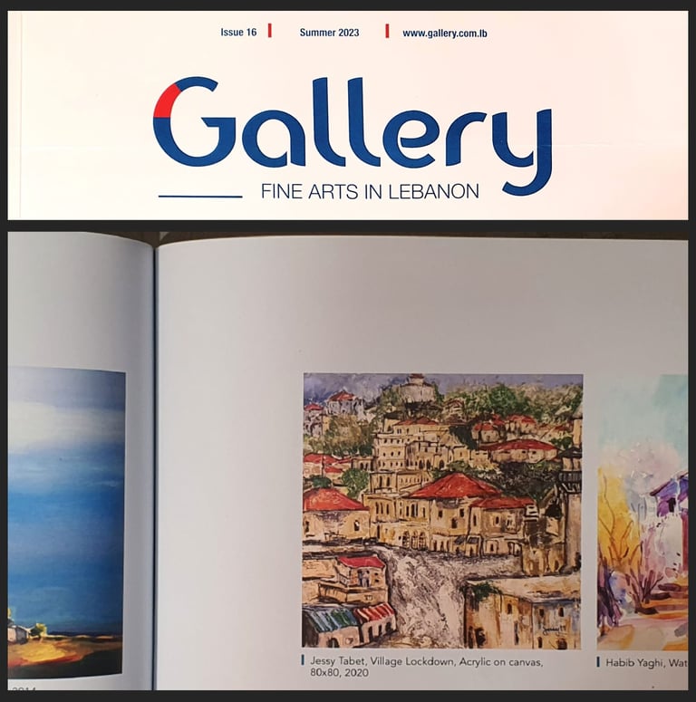 Jessy Tabet Art featured in Gallery Magazine