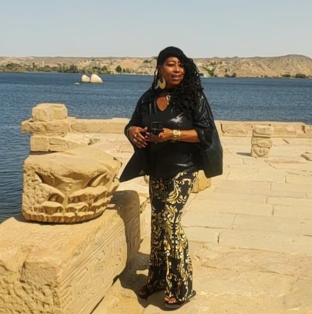 Davida Roze at The Temple of Isis Philae Aswan Egypt September 2022