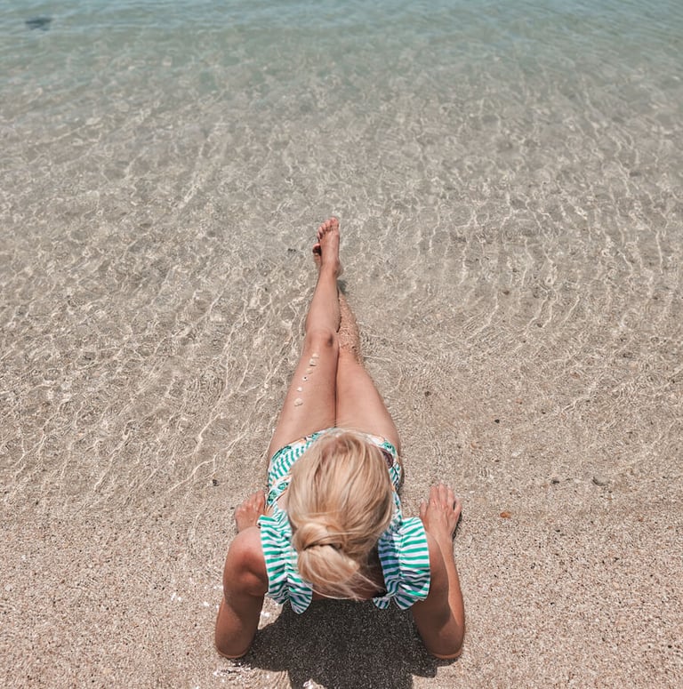 girls on the beach