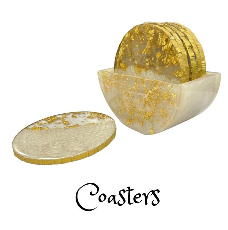 Handmade Coasters with Custom Logo