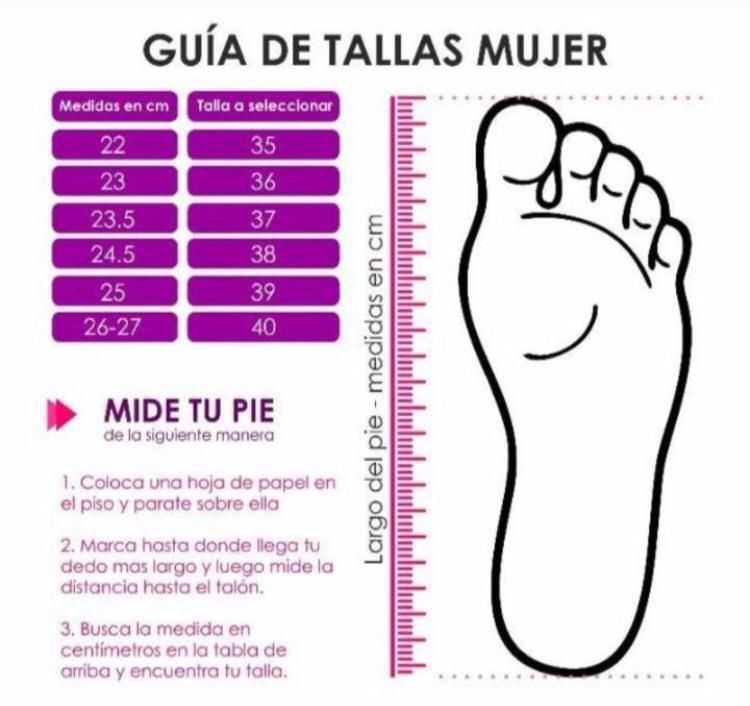 imagen de un pie con una regla para indicar como tomar la medida para conocer la talla del zapato