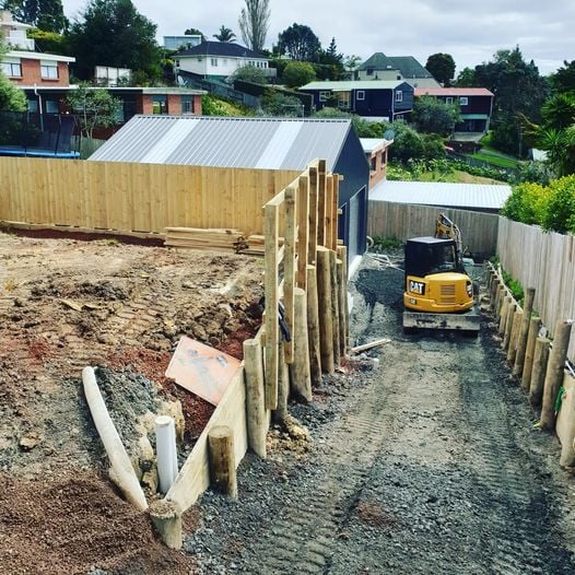 Retaining wall Decks Pergola North Shore Auckland Findlay Residential