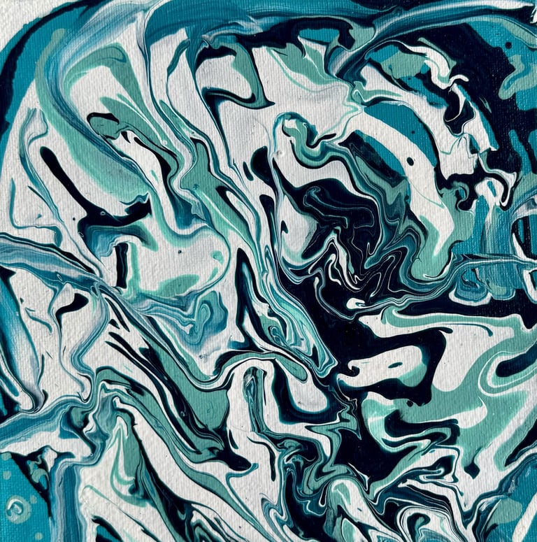 Tempête - 20x20 -20€ -  peinture acrylique 2023