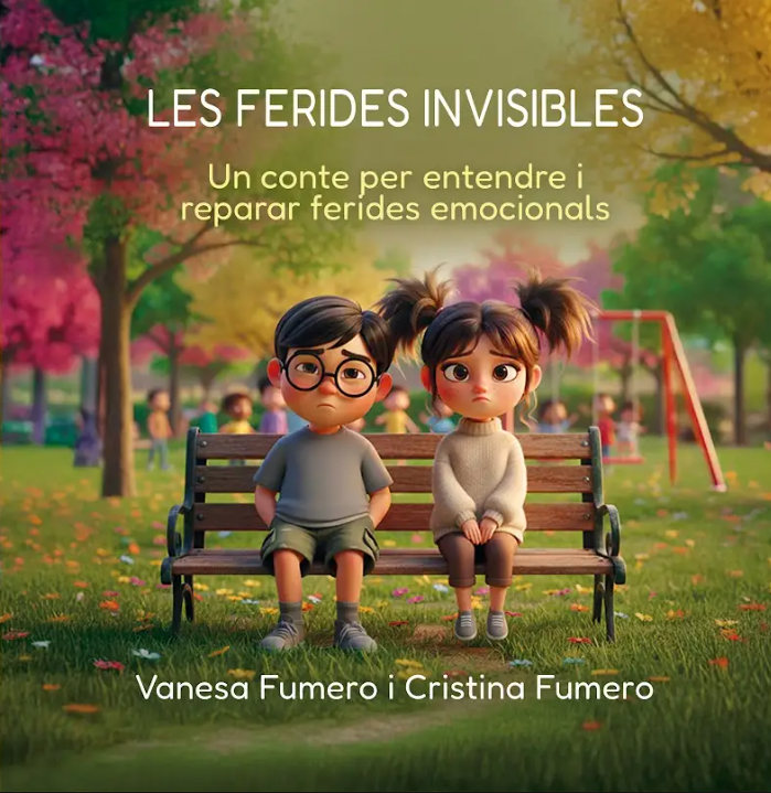 Portada del llibre Les ferides invisibles, un conte sobre emocions i sanació emocional.
