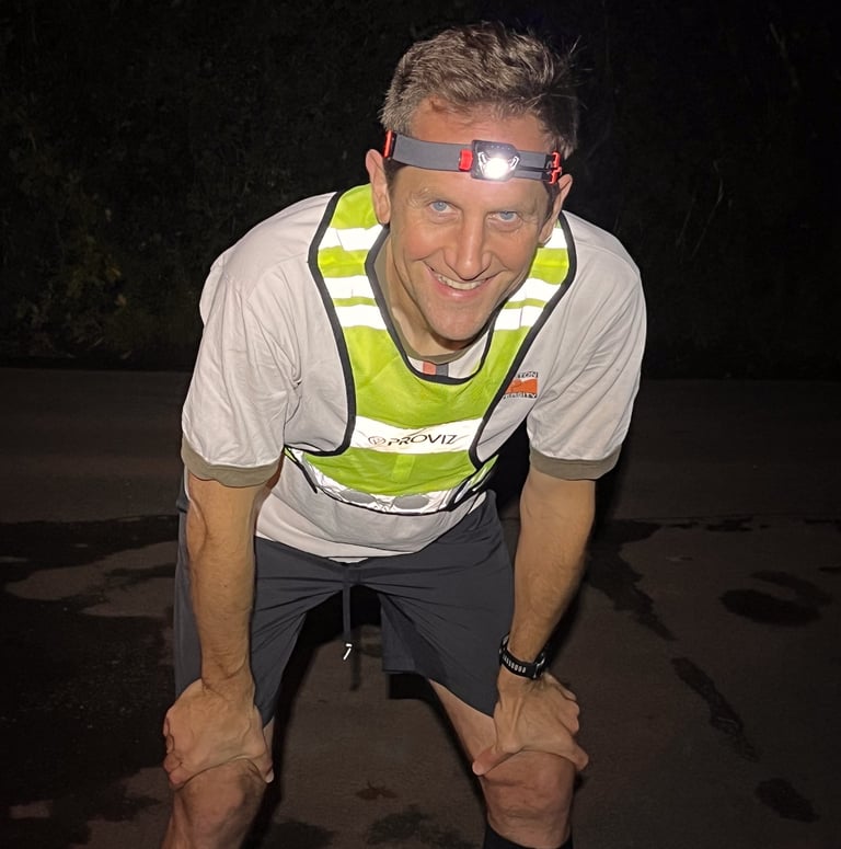 Marcus recovering after running at night