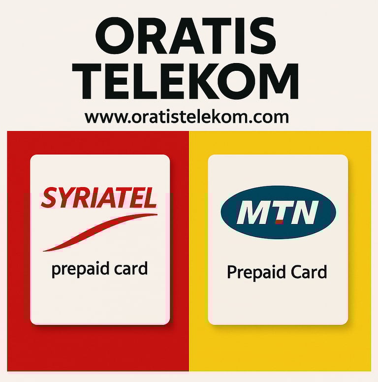 - Syriatel ve MTN Kontörleri - Oratis Telekom