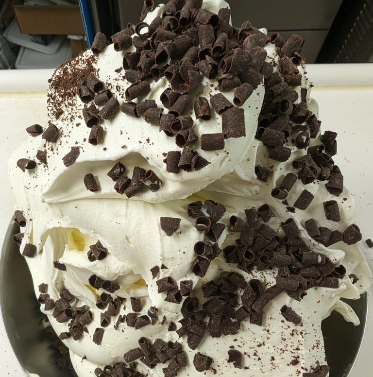 Glace stracciatella au lait de chèvre