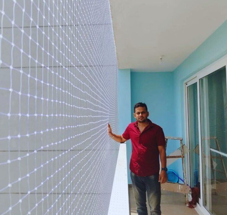 Customer appreciating quality pigeon net service in Marathahalli Bangalore