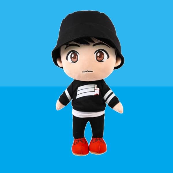 MIC Drop 11.8-inch Jung Kook Tiny TAN plush doll – official BTS K-pop merch, perfect for ARMY fans