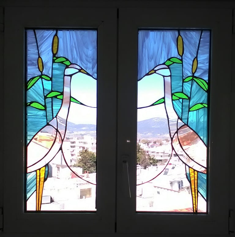 Stained glass window
