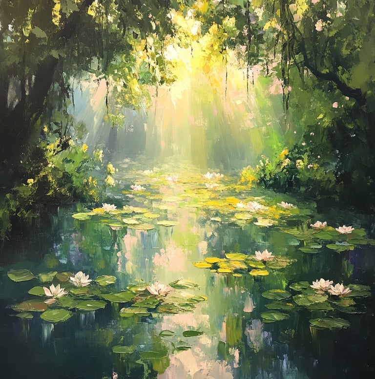 AI image created in Monet style
