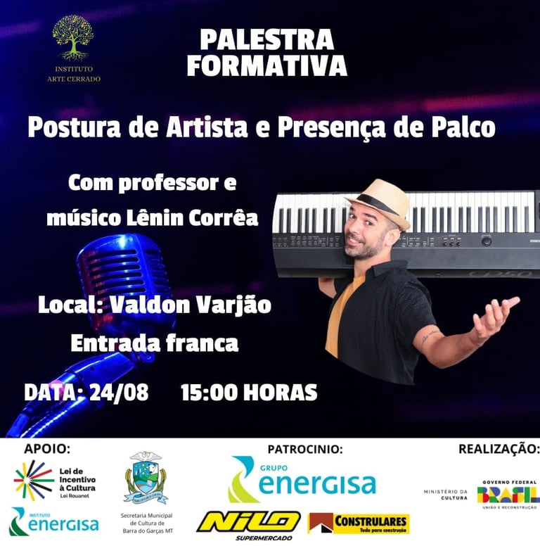 Lenin Correa, bacharel em teclas pela Universidade de Santa Maria (RS)