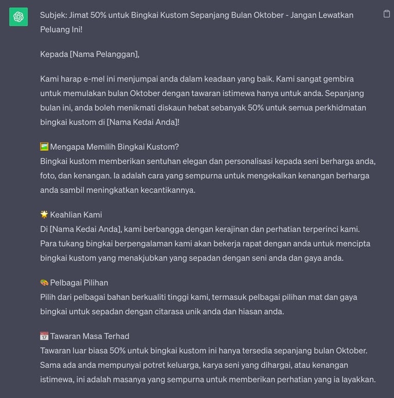 Chatgpt untuk pemasaran