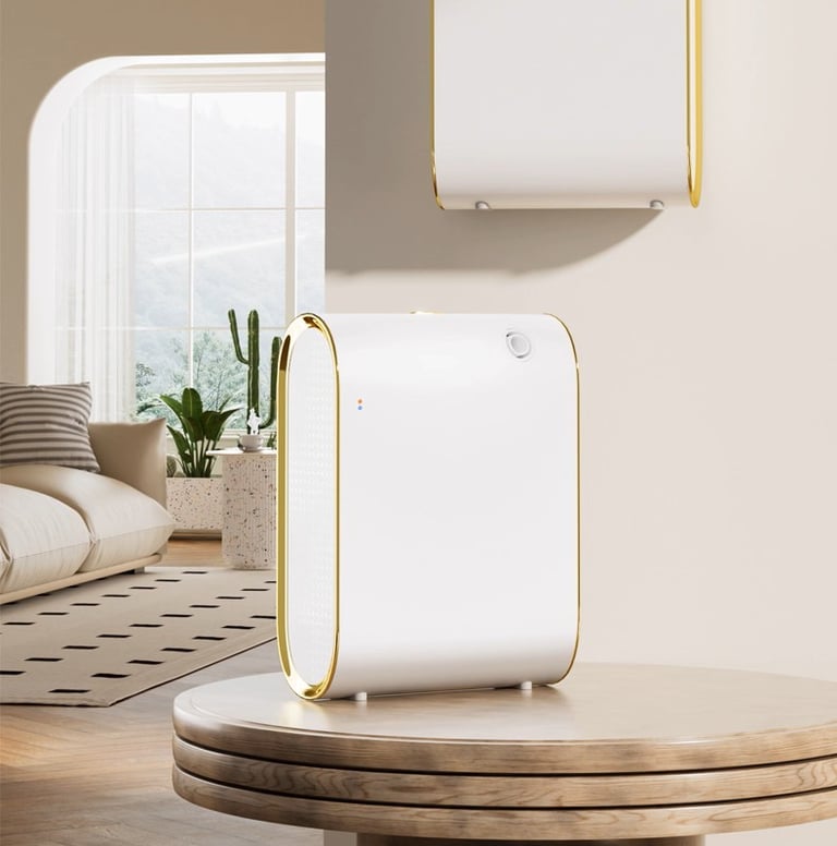 máy xông tinh dầu cao cấp màu trắng luxury