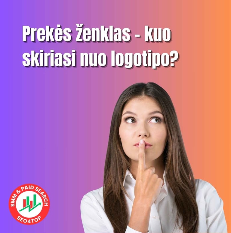Prekės ženklas – kuo skiriasi nuo logotipo?