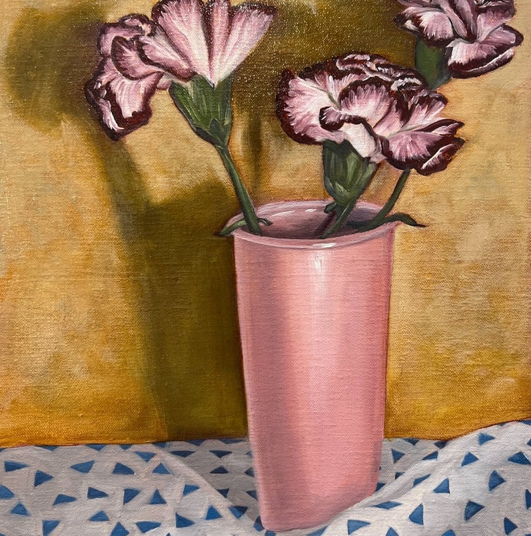 Mother's day. Oil on linen. 36 x 28 cm.