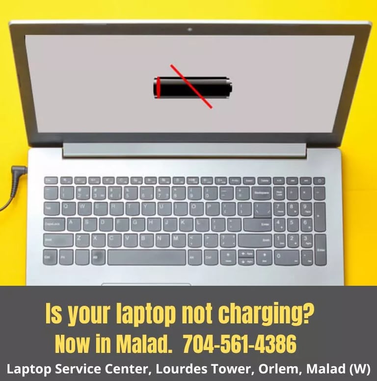 LAPTOP BATTERY NOT CHARGING