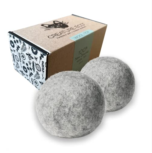 Creature Eco 100% organic wool dog toy balls — non‑toxic pet play balls