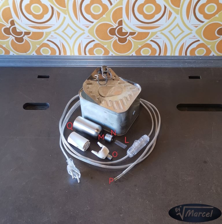 DIY luminaire préparation du matériel