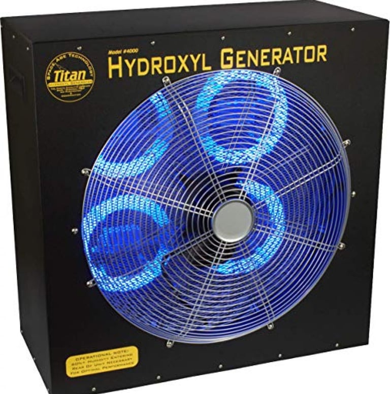 Hydroxyl generator for odor removal
