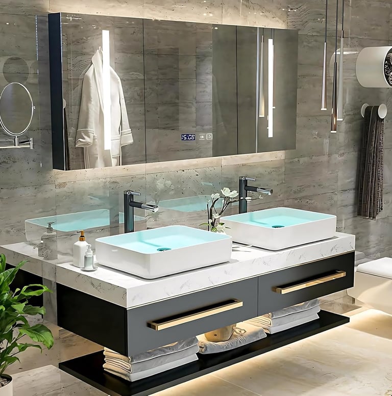 Elegant Vanity Set for a Bathroom Upgrade