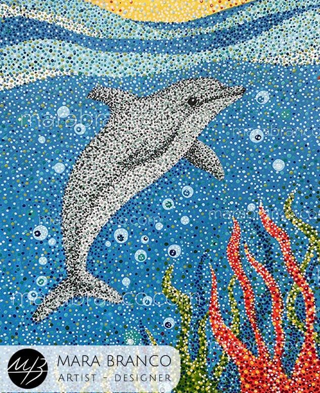 Understanding Pointillism: Dolphin Painting as a Beautiful Example of Dot Art Technique