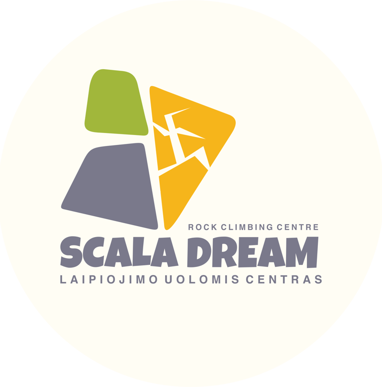 A logo for a climbing club Scala Dream