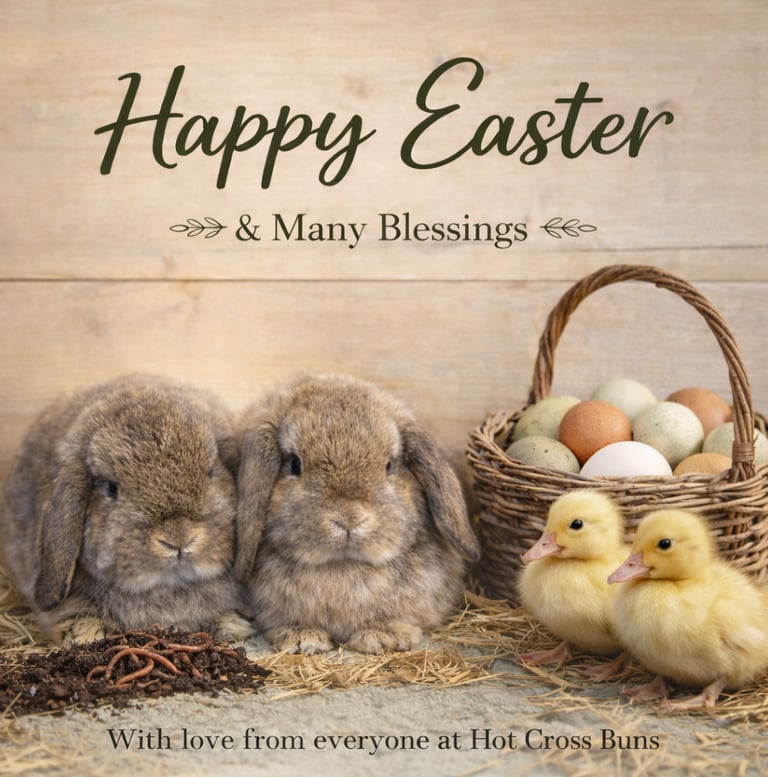 Hot Cross Buns Easter image - AI generated