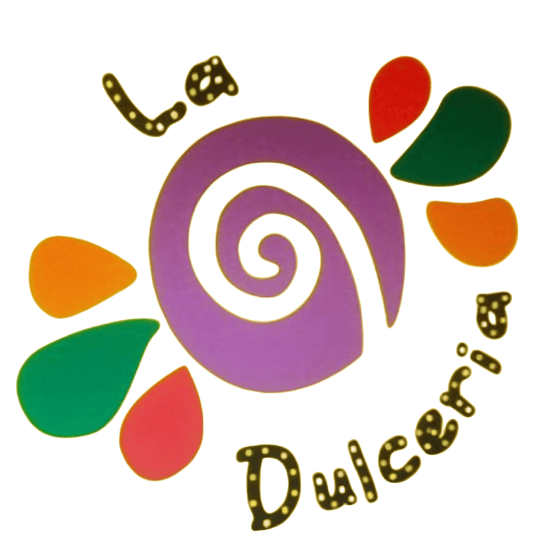a colorful logo for a business that is called la lunada