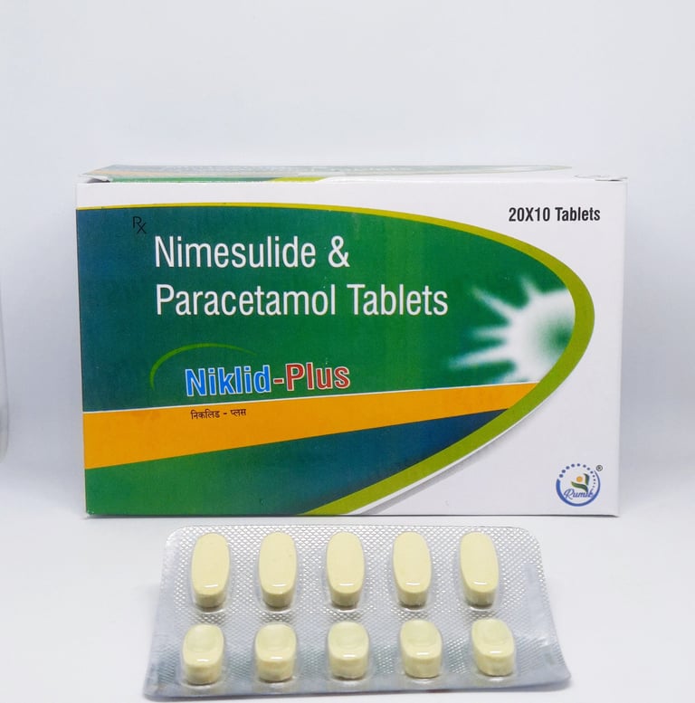 Niklid-Plus | Nimesulide 100mg and Paracetamol 325mg Tablet
