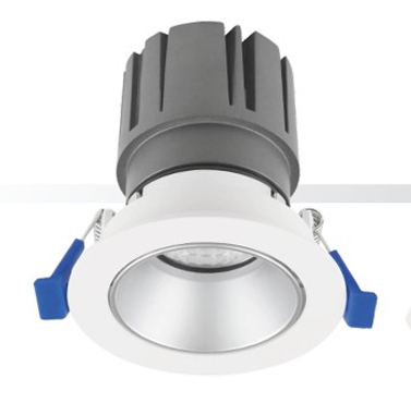 White recessed LED downlight with adjustable trim Victoria BC
