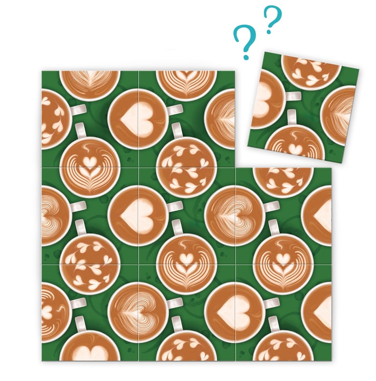 9-Teile Puzzle - Latte Art