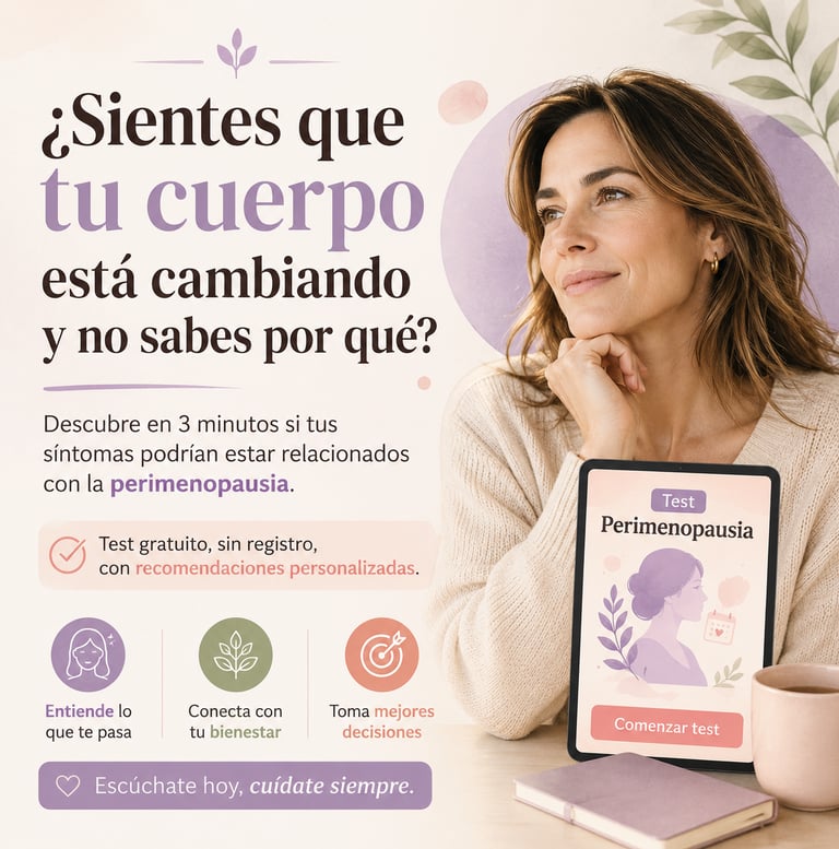 est de perimenopausia gratuito para identificar síntomas hormonales