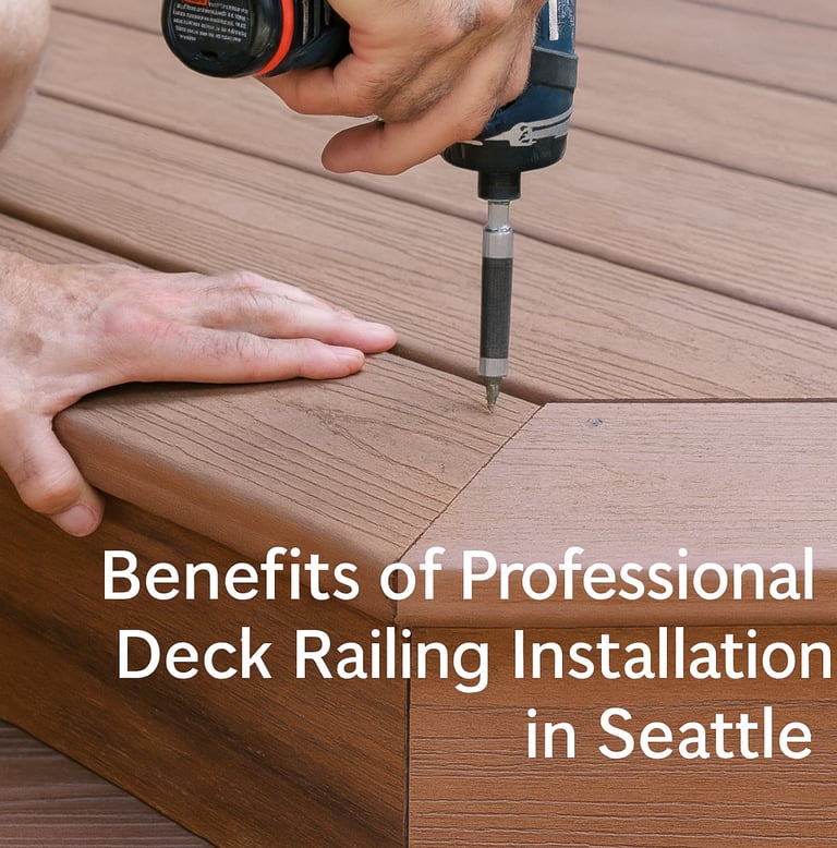 Deck railing installation Redrra