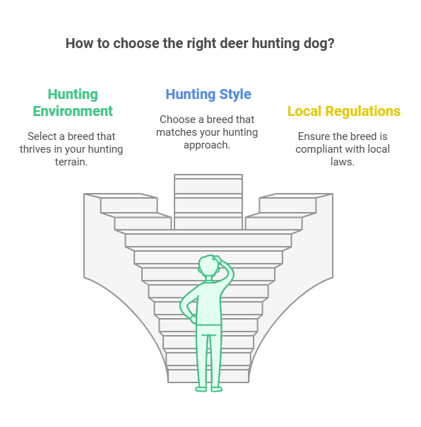 infographic on selecting the best hunting dog for deer