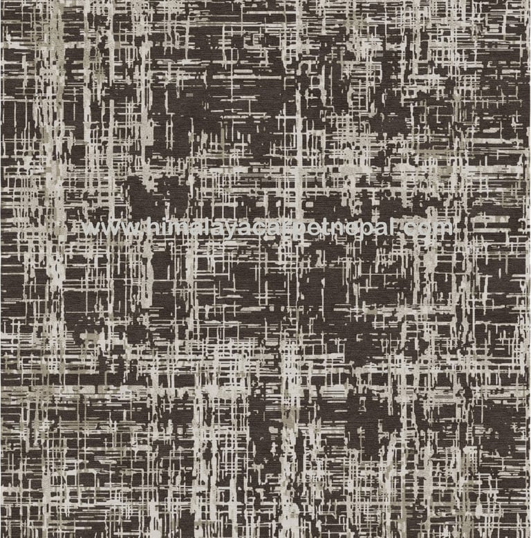 Custom Rugs - Modern contemporary abstract hand-knotted rug / artistic design for stylish interiors