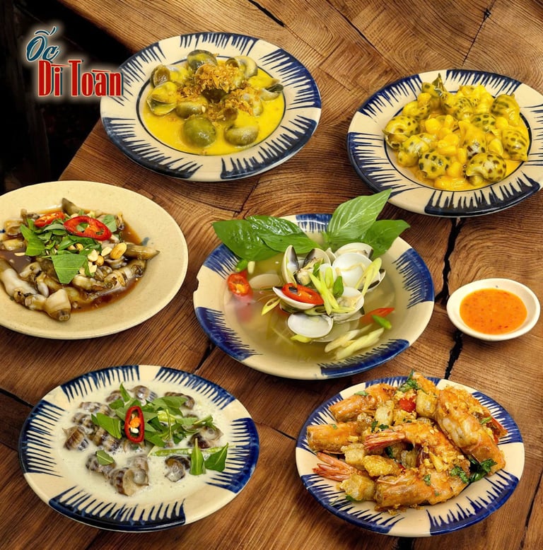 Combo best seller tai Ốc Dì Toàn - quán ốc ngon Nguyễn Gia Trí, Bình Thạnh